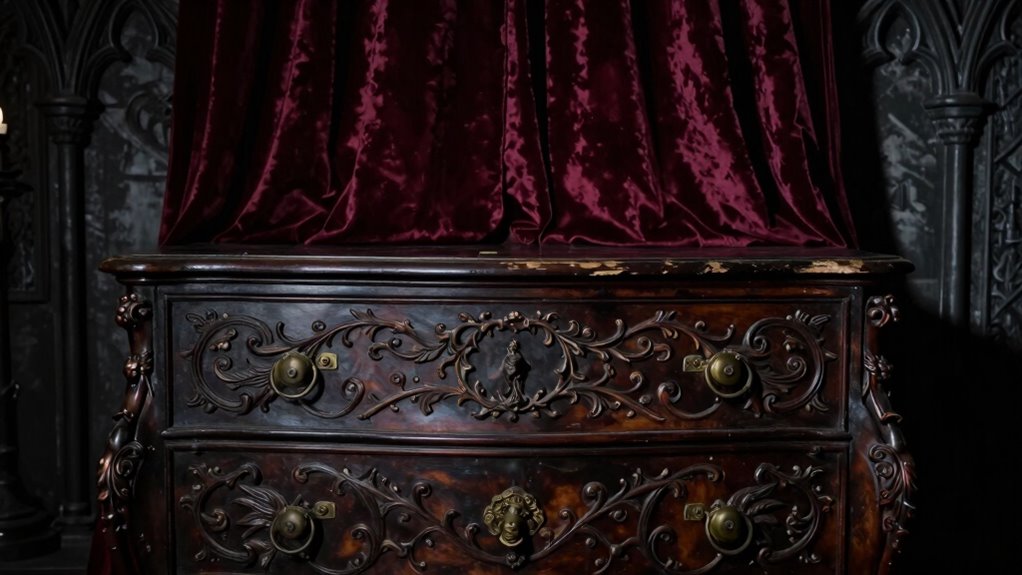 antique contrast enhances gothic ambiance