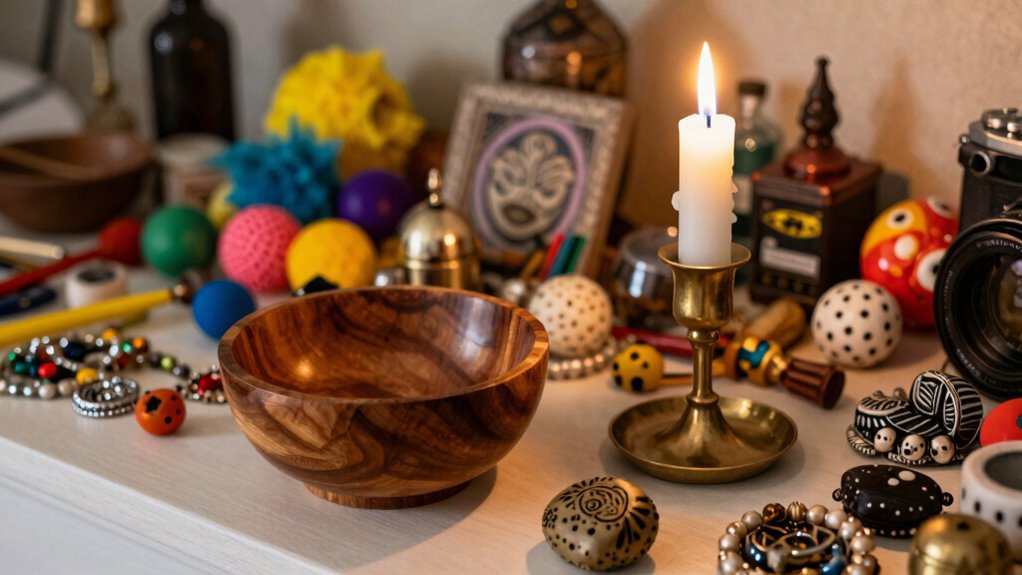 distinguish ritual tools versus decorations