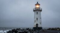 eerie lonely lighthouse atmospheres