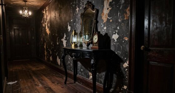 elegant spooky hallway accents