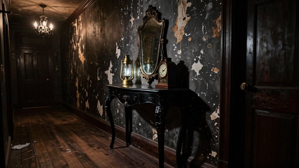 elegant spooky hallway accents