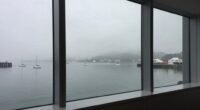 empty harbor hotel window