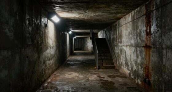 enclosed confined shadowy spaces