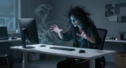 energetic paranormal creator standing