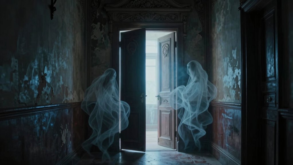 ghosts appear by doorways