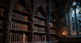 gothic bookcases suit paranormal spaces