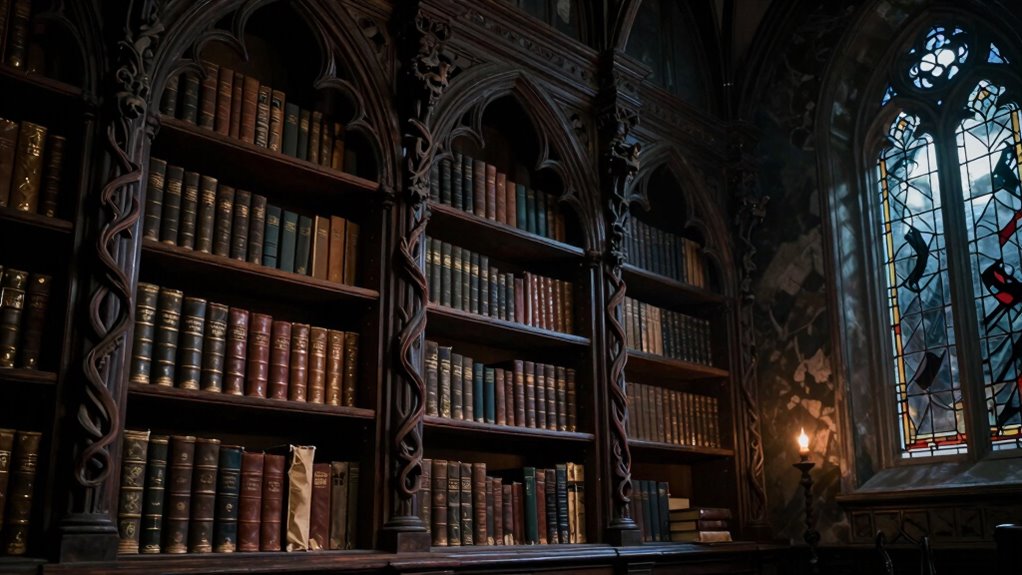 gothic bookcases suit paranormal spaces