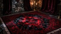 gothic rugs in paranormal rooms