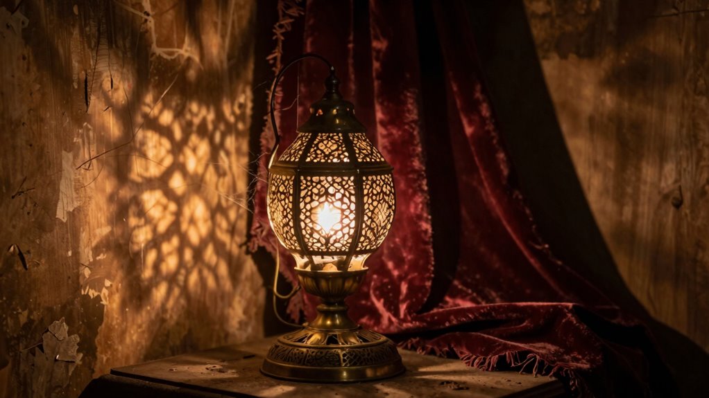 haunted corner ornate lamp