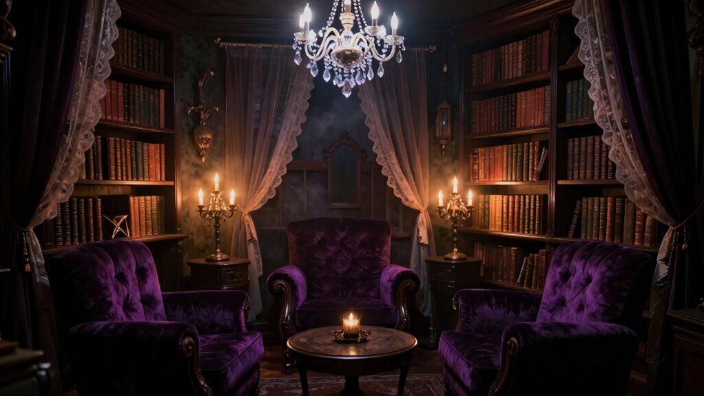 haunted decor creates mystery