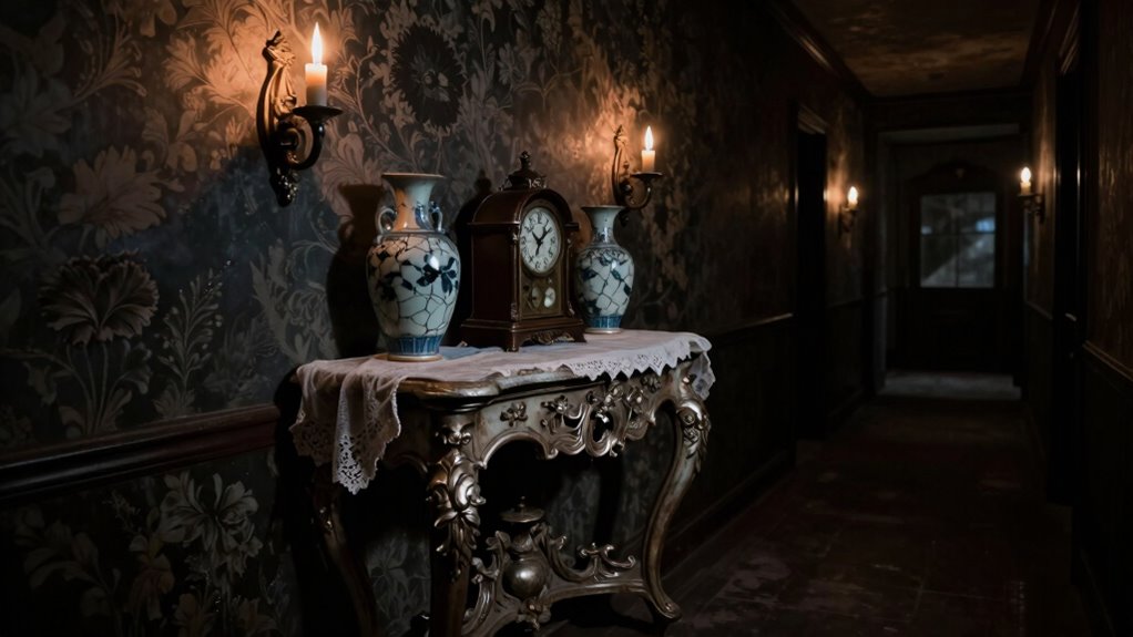 haunted hallway vintage accents
