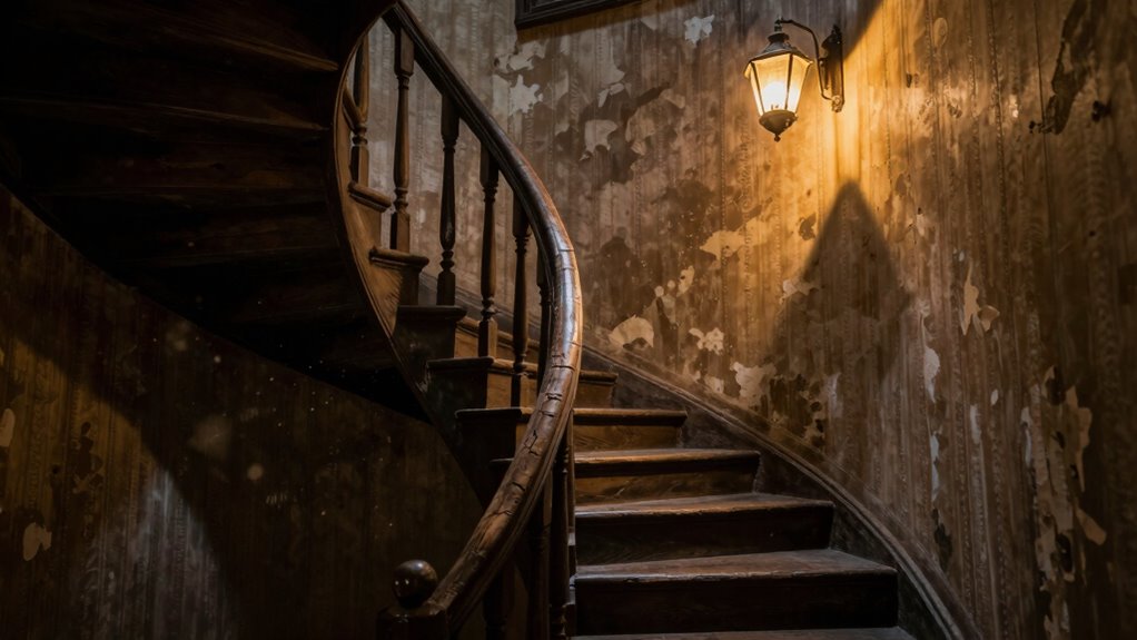 haunted historic creaking staircase