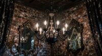haunted iron chandelier decor