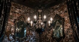 haunted iron chandelier decor