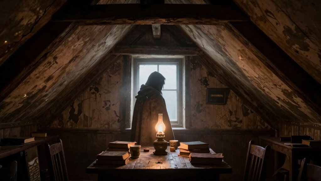 haunted room with secret passages