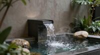 indoor fountains create calming ambiance