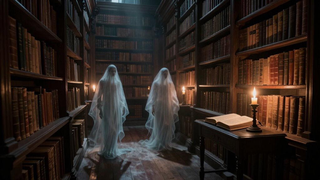 library with ghost stories