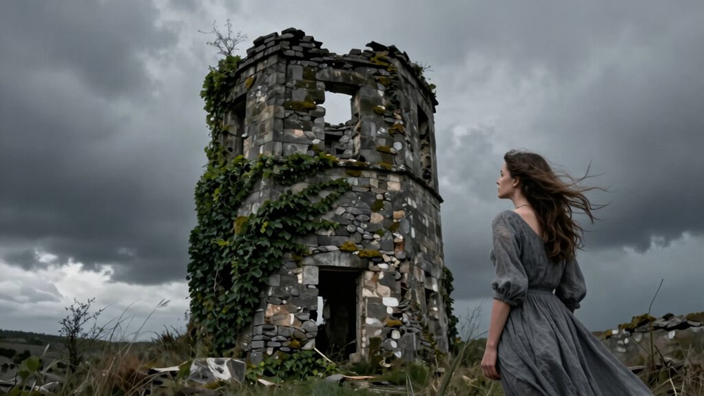mysterious woman time portals