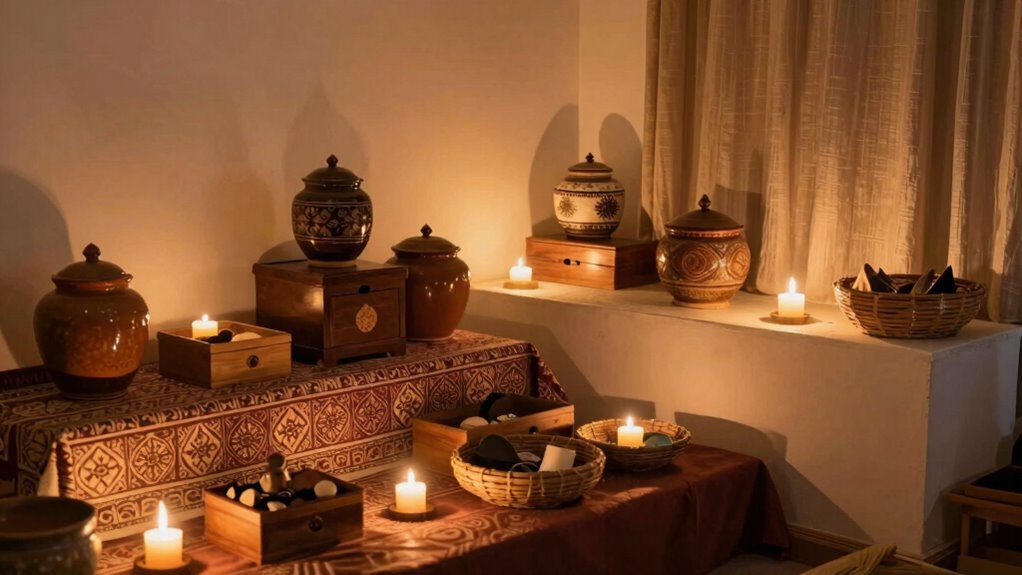 organized sacred ritual spaces