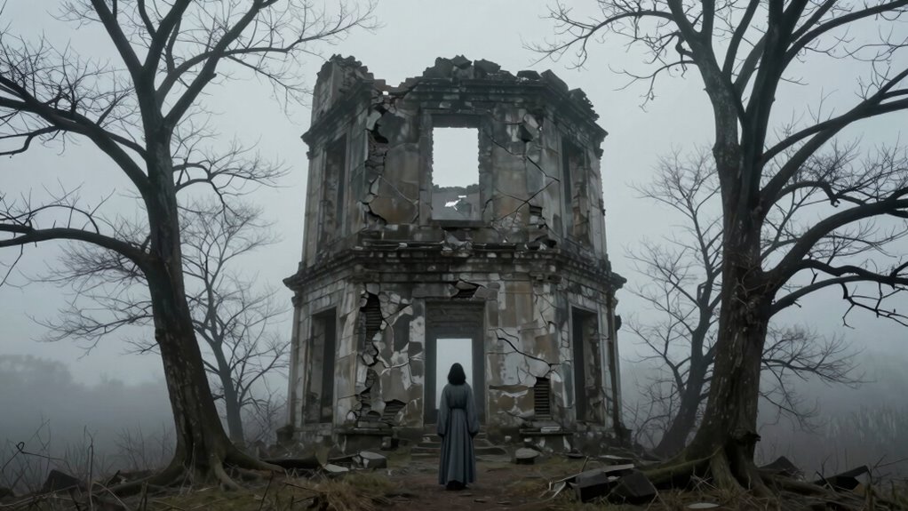 ruin woman grey legend