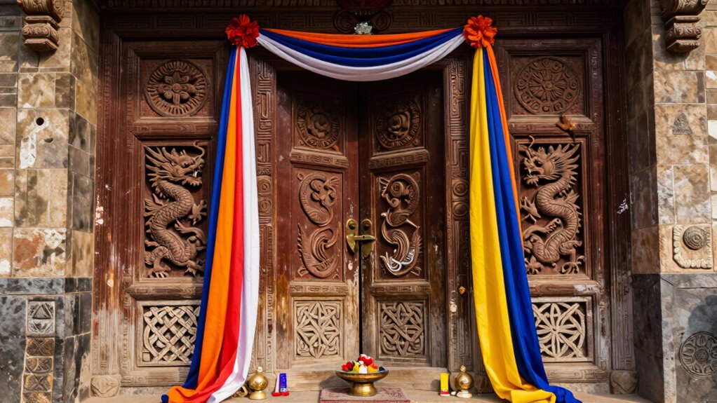 thresholds symbolize protection and transition