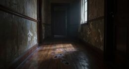 unseen footsteps in hallway