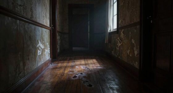 unseen footsteps in hallway
