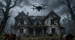 using drones at haunted sites