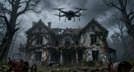 using drones at haunted sites