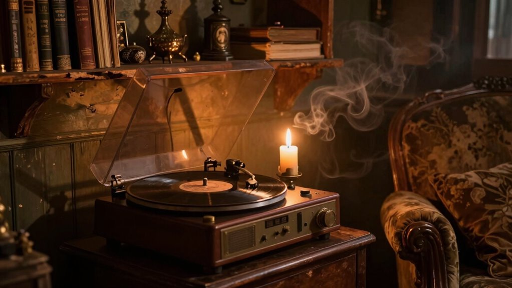 vintage music enhances atmosphere