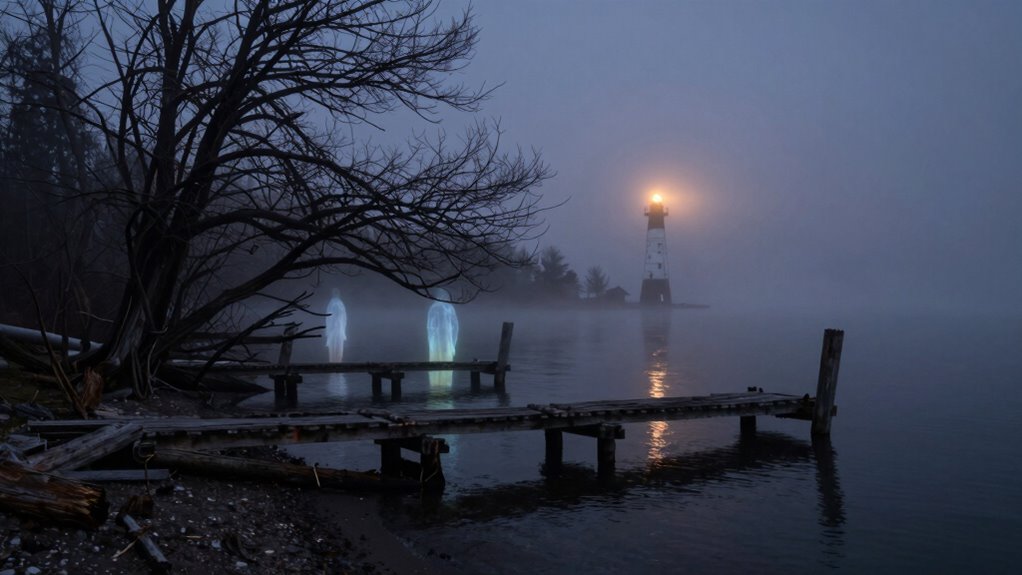 water reflects and distorts mystery