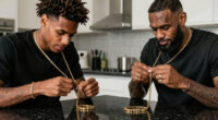 Bronny and Bryce James Just Got Matching Gold Chains Together