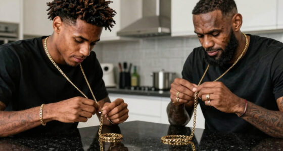 Bronny and Bryce James Just Got Matching Gold Chains Together