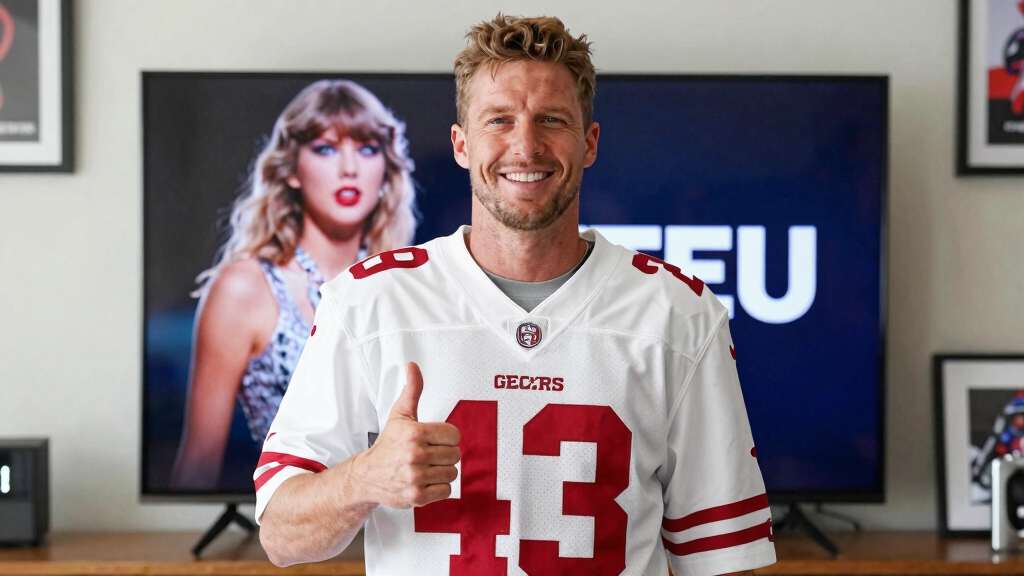 George Kittle Grateful for Taylor Swift’s Second Straight TEU Cameo ‘This Close’ to Travis Kelce Wedding (Exclusive)