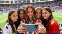 Jessica Alba Spotted at World Cup With Daughters in Adorable Group Selfie