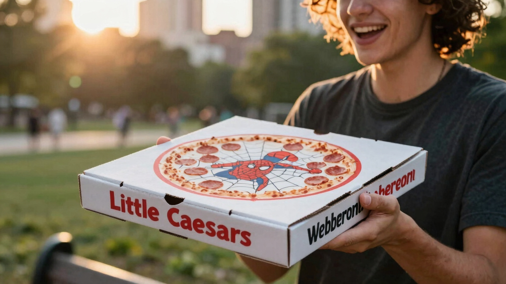 Little Caesars launches Webberoni Pizza for new Spiderman film