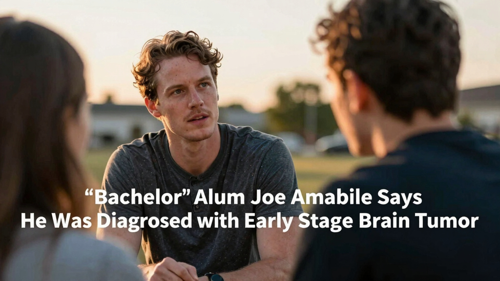‘Bachelor’ Alum Joe Amabile Says He Was Diagnosed with Early Stage Brain Tumor