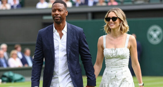 Chris Rock and His Girlfriend Simone Henault Make Rare Public Appearance at Wimbledon