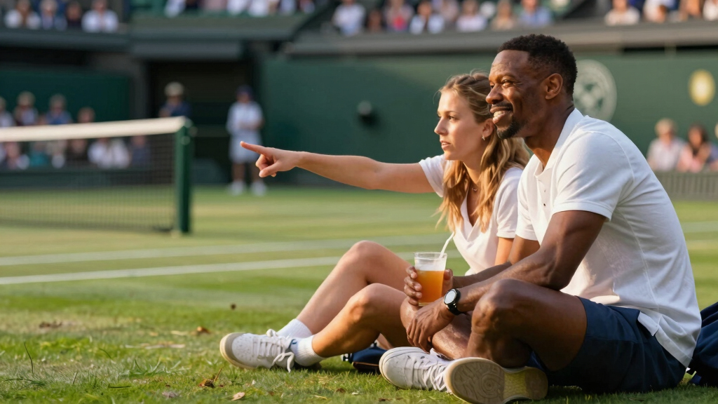Chris Rock Enjoys Wimbledon with New Girlfriend Simone Henault