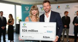 Taylor Swift and Travis Kelce donate $26m to charities ahead of their wedding, including $1m to R.I. food bank
